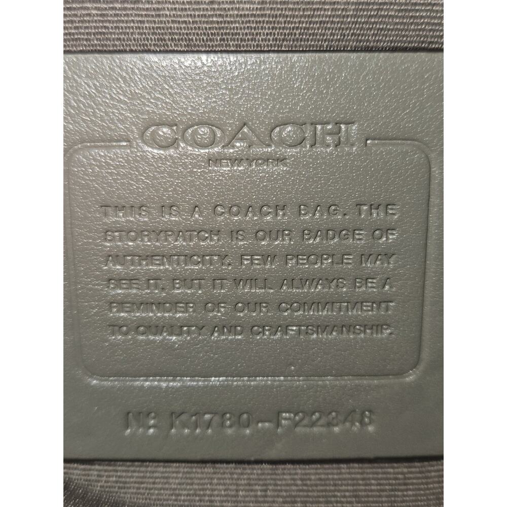 COACH Faye F22348 Taupe Mixed Leather Suede Handbag 10x8x4 *read - Picture 16 of 16